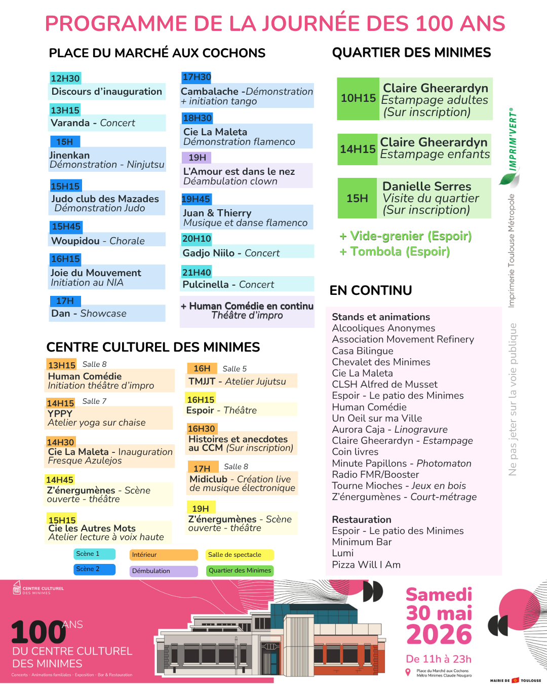 Programme des 100 ans